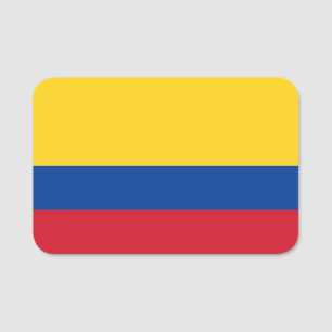 Nome de etiqueta patriótico com a bandeira de