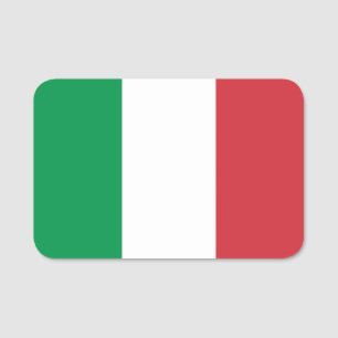 Nome de etiqueta patriótico com a bandeira de