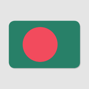 Nome de etiqueta Patriótico com a bandeira de Bang