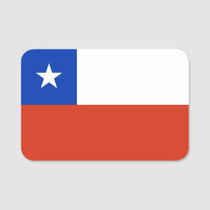 Nome de etiqueta patriótico com a bandeira do