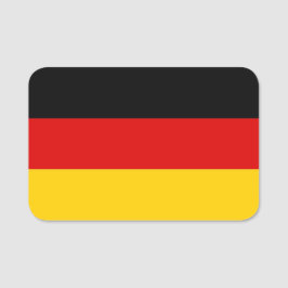 Nome de etiqueta Patriótico com bandeira da Aleman
