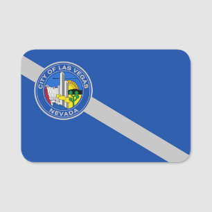 Nome de etiqueta Patriótico com bandeira de Las V