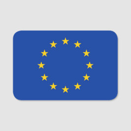 Nome de etiqueta Patriótico com pavilhão da União