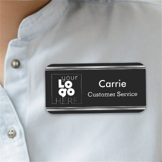 Nome de etiqueta personalizado de logotipos de neg