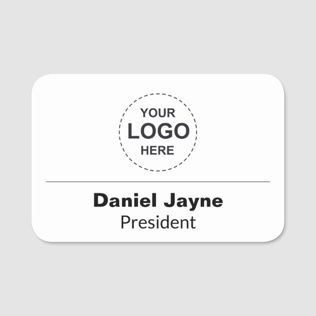 Nome de etiqueta plástico personalizado - Pino de  (Frente)