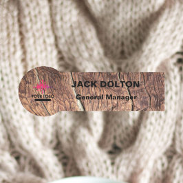 Nome de etiqueta Prata de Logotipo Personalizado p