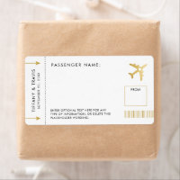 Nome de etiqueta Tema Viagem de Passagem de Embarq