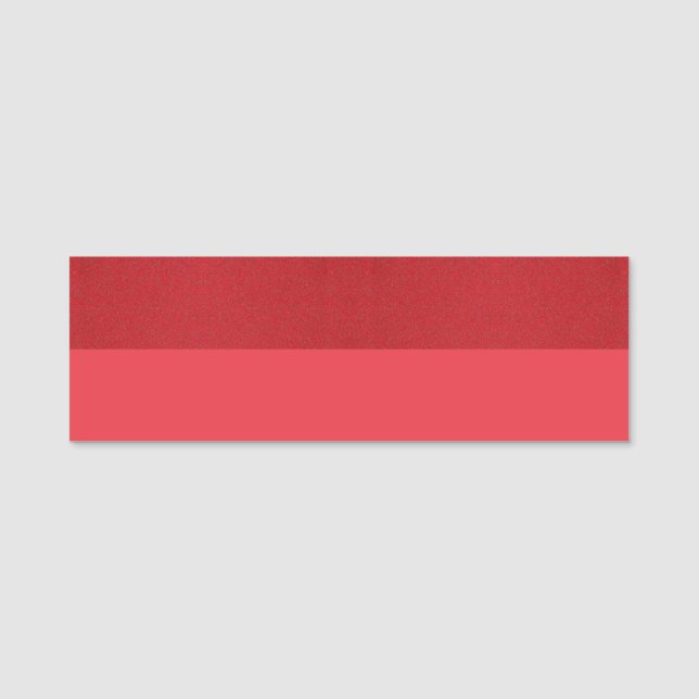 Nome de etiqueta Vermelho De Tomate De Dois Tons - (Frente)