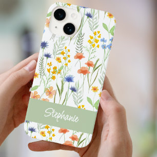 Nome de Flor Silvestre em Aquarela