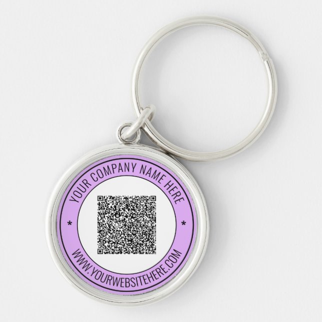 Nome de Informações de Código QR Chaveiro de Site  (Frente)