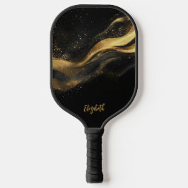 Nome de Monograma Preto Elegante