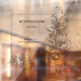 Nome de Negócios de Salão de Estar com Bordas Flor