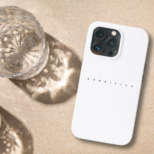 Nome de Negrito Mínimo Branco Moderno e Estético