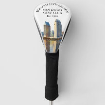 Nome de Taco de Golfe Personalizado com a Silhueta