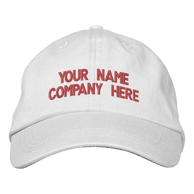 Nome de Texto Personalizado Que Seu Boné Baseball  (Frente)