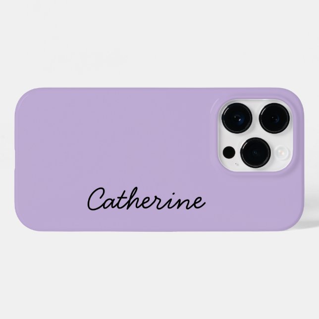 Nome de Violeta Suave de Cor de Tendência (Verso (horizontal))