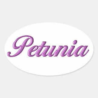 Nome do autocolante Petunia