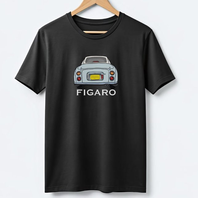 Nome do Carro Aqua Figaro Pálido Figuras T-Shirt (Criador carregado)