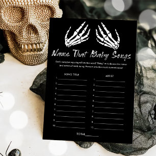 Nome Do chá de fraldas Que Bebê Canções Cartão De