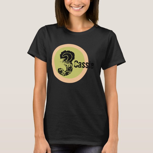 Nome do Círculo e Camiseta aniversário de 3 anos d (Frente)