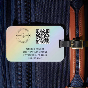 Nome do código QR & Etiquetas de logotipo e logoti