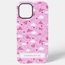Nome do Coração Rosa do Avião Voador de Namorados