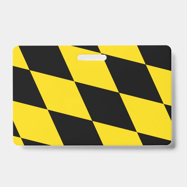 Nome do Crachá com pavilhão de Munique (Frente)