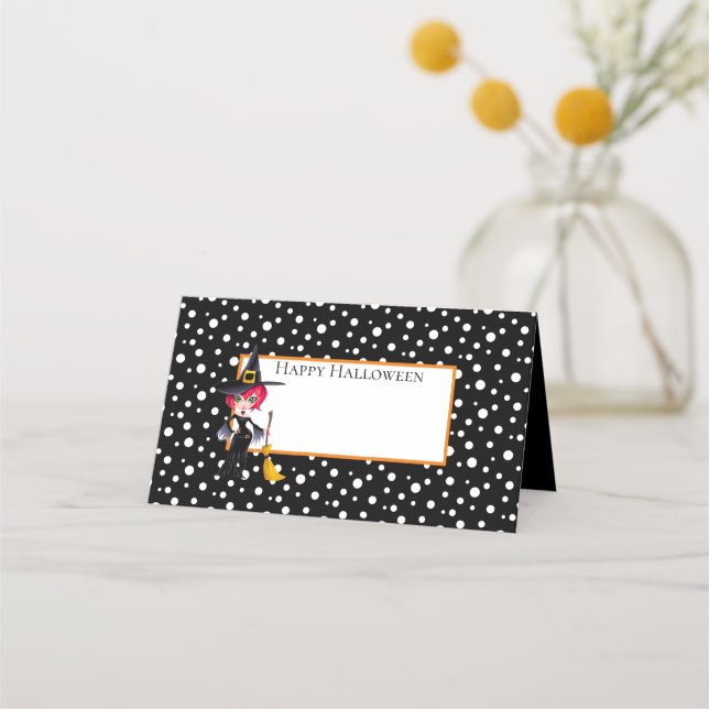 Nome do Dia das Bruxas Cartões (Frente)