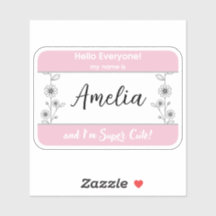 Nome do Hospital de Bebê nome de etiqueta Sinal de