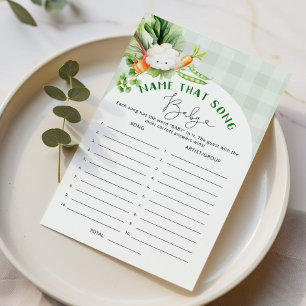 Nome do jogo de chá de fraldas de música criado lo