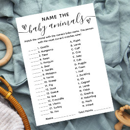 Nome Do Jogo Do chá de fraldas Cartão Para Bebês