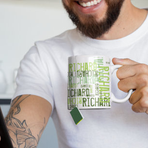 Nome do limão legal e moderno, caneca de tipografi