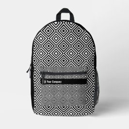 Nome do logotipo da empresa do promocional preto e