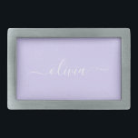Nome do Monograma da Rapariga de Script Moderno Ro<br><div class="desc">Frasco do Nome do Monograma do Script Simples Roxo da lavanda. Isso faz a formatura perfeita, doce 16 16, 18, 21rua, 40, 50, 60, 70, 80, 90, 100 anos, casamento, chá de panela, aniversário, chá de fraldas ou presente de festa de solteira para alguém que ama luxo de vidro e...</div>