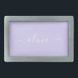 Nome do Monograma da Rapariga de Script Moderno Ro<br><div class="desc">Frasco do Nome do Monograma do Script Simples Roxo da lavanda. Isso faz a formatura perfeita, doce 16 16, 18, 21rua, 40, 50, 60, 70, 80, 90, 100 anos, casamento, chá de panela, aniversário, chá de fraldas ou presente de festa de solteira para alguém que ama luxo de vidro e...</div>