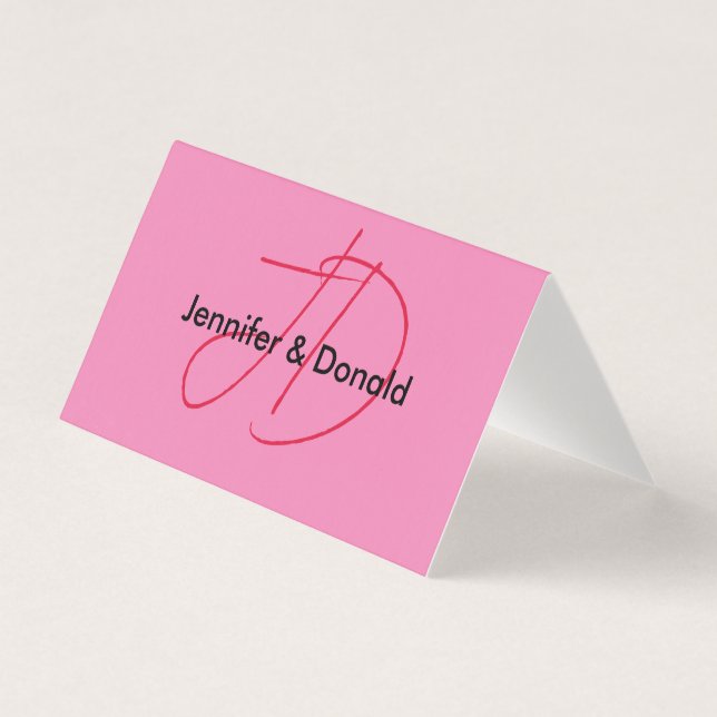 Nome do monograma do script clássico da tendência (Frente)