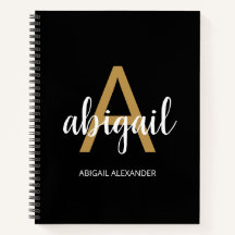 Nome do Monograma Dourado Menino Moderno