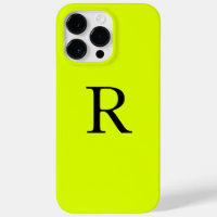 Nome do Monograma Fluorescente Neon Amarelo Amarel
