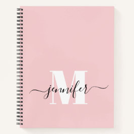 Nome do Monograma Personalizado do Sketchbook Cor-