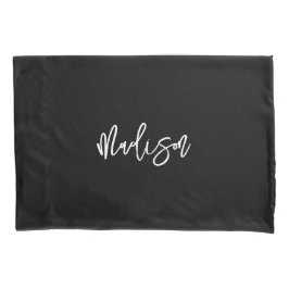 Nome do Monograma Personalizado Preto-Branco Moder