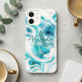 Nome do Script Chic Paint Líquido do abstrato Teal