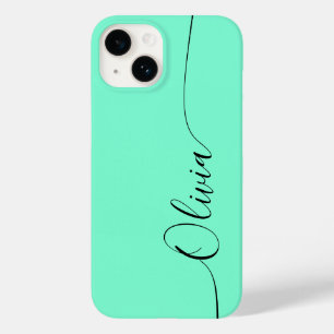 Nome do Script de Caligrafia Preto do Aquamarine
