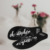 Nome do Script do Groom Data de Casamento Chinelos