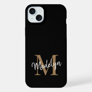 Nome do Script Feminino do Monograma Dourado Moder