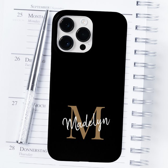 Nome do Script Feminino do Monograma Dourado Moder (Criador carregado)
