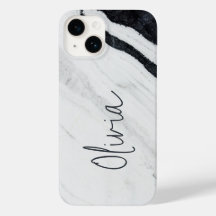 Nome do Script Manuscrito Elegante - Marble Branco