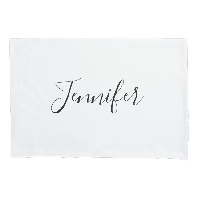 Nome do Script Manuscrito Preto Minimalista Branco (Frente)