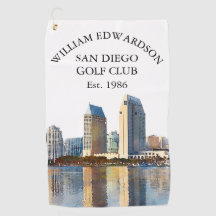 Nome do Taco de Golfe Personalizado da Silhueta de