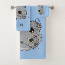 Nome e cor personalizados Conjunto de toalhas de G