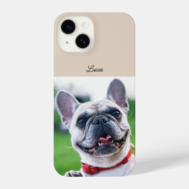 Nome e Foto de Gato de Pet Dog Personalizado (Verso)